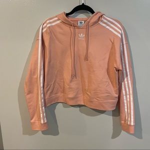 Cropped Adidas Hoodie Sweatshirt